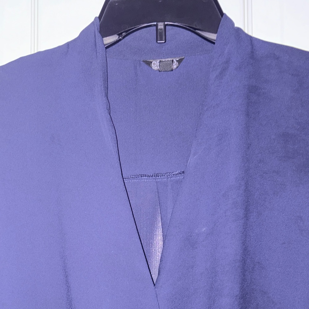 Topshop Classic Navy Blouse
